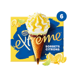 Cône Sorbet Extrême Citrons X6