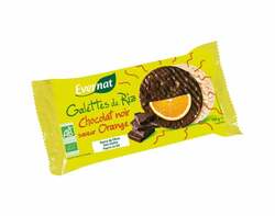 Galette riz nappée chocolat orange 100g