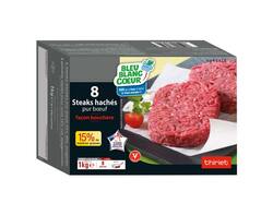 8 steaks hachés 15% MG 1kg