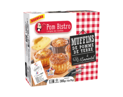 Muffins de pomme de terre à l'emmental 4x75g