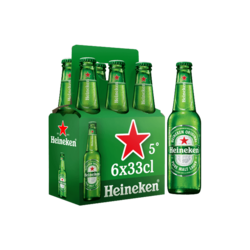 Heineken bière blonde 6x33cl 5°