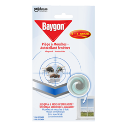 Baygon Piège à Mouches - Autocollant Fenêtres - 4 Pièces