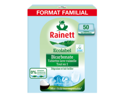 Tablettes vaisselle Bicarbonate x50 lavages