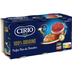 Pulpe fine Origine Nord Italie 3x400g