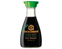 Sauce soja réduite en sel