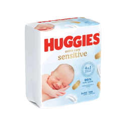 Lingettes Huggies Extra Care Sensitive 3x56