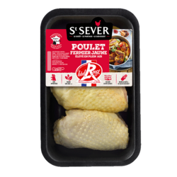 Hauts de cuisses de poulet fermier Label Rouge x3