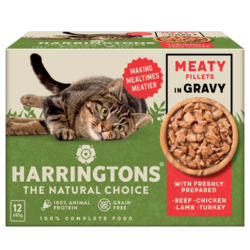 Harringtons Cat Food Meat in Gravy 12x85g