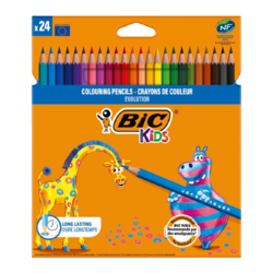 Etui 24 BIC® KIDS Evolution ECOlutions® : assortie