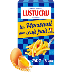 Macaroni aux œufs frais 250g et 500g