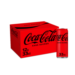 Coca-Cola sans sucres canettes 12x33CL
