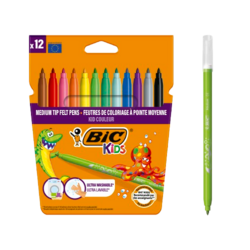Etui 12 BIC® KIDS Kid Couleur Medium : assortie