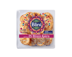 25 blinis format apéro (125g)