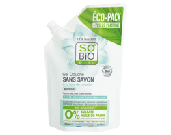 Ecopack Gel douche sans savon, à la fleur de lotus bio, 650ml
