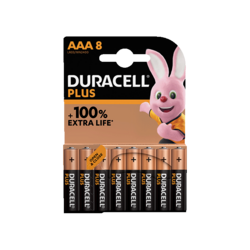 Duracell Plus 100%  AAA X8
