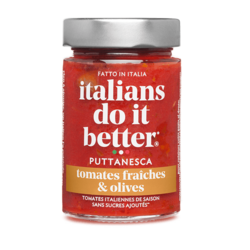 Puttanesca - Tomates fraîches & Olives 190g
