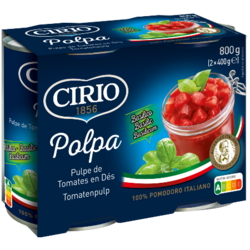 Polpa au basilic 2x400g