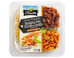 Salade Roquette, Boulgour, Pois Chiches & Carotte