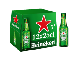 Heineken bière blonde 12x25cl 5°