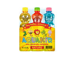 AQUAKID - Pack de 6 bouteilles de 0,5L