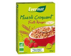 Muesli croquant fruits rouges 500g