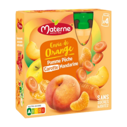 Envie d'orange x4 - Pomme Pêche Carotte Mandarine