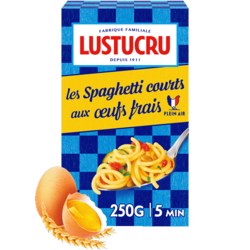 Spaghetti court aux œufs frais 250g et 500g