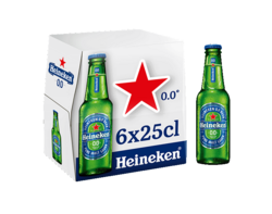 Heineken 0.0 bière blonde sans alcool 6x25cl 0.0°