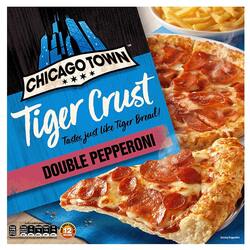 Chicago Town Tiger Crust Double Pepperoni Pizza