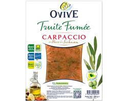 Carpaccio de Truite Fumée au Poivre de Sichuan