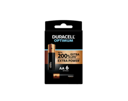Duracell Optimum AA 6 Piles