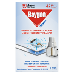 Baygon Moustiques Diffuseur Liquide Recharge - 45 Nuits