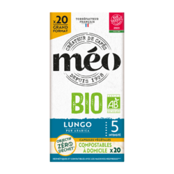 Méo Lungo Bio Capsules Home Compost x20