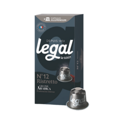 Legal Ristretto N°12 - capsules aluminium x10