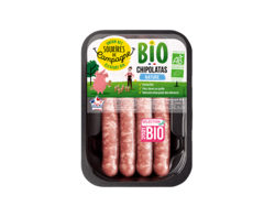 Chipolatas de porc Bio x4