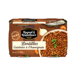 Lentilles cuisinées à l'Auvergnate 2 x 200G