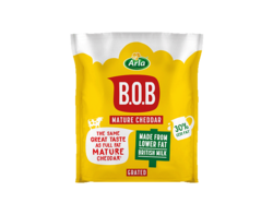 Arla B.O.B Grated Mature Cheddar 200g