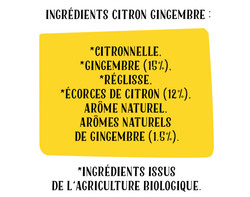 Ingrédients Infusion Citron & Gingembre