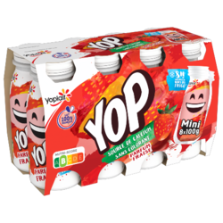 Mini YOP Fraise 8x100g