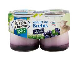 Yaourt de brebis Bio myrtille 2x125g