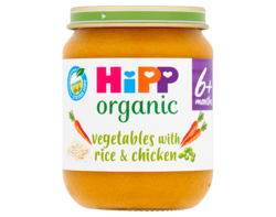 Vegetables with Rice & Chicken 125g