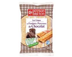Crêpes fourrées au chocolat x6