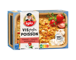 Visgratin tomaat mozzarella 380g