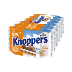 Knoppers Gaufrettes Lait Cacahuète x6 150g