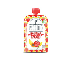 Banana, Strawberry & Peach 100g pouch