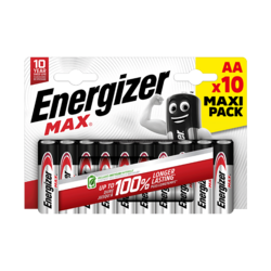 Energizer Max pack de 10 piles alcalines AA