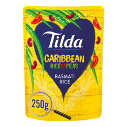 Tilda Microwave Caribbean Basmati Rice and Peas 250g