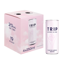 Boisson CBD - Menthe Fleur de Sureau 4x250ml