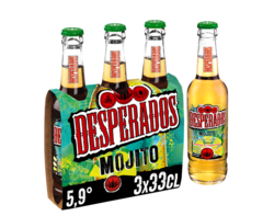 Desperados Mojito bière aromatisée tequila menthe citron 3x33cl 5.9°