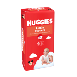 Couches Huggies Little Movers Taille 4